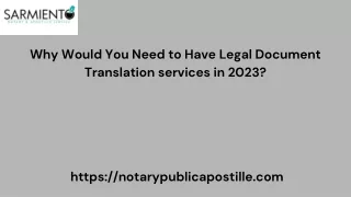 Why Would You Need to Have Legal Document Translation services