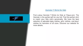 Hamster T Shirts for Kids | Ytique.com
