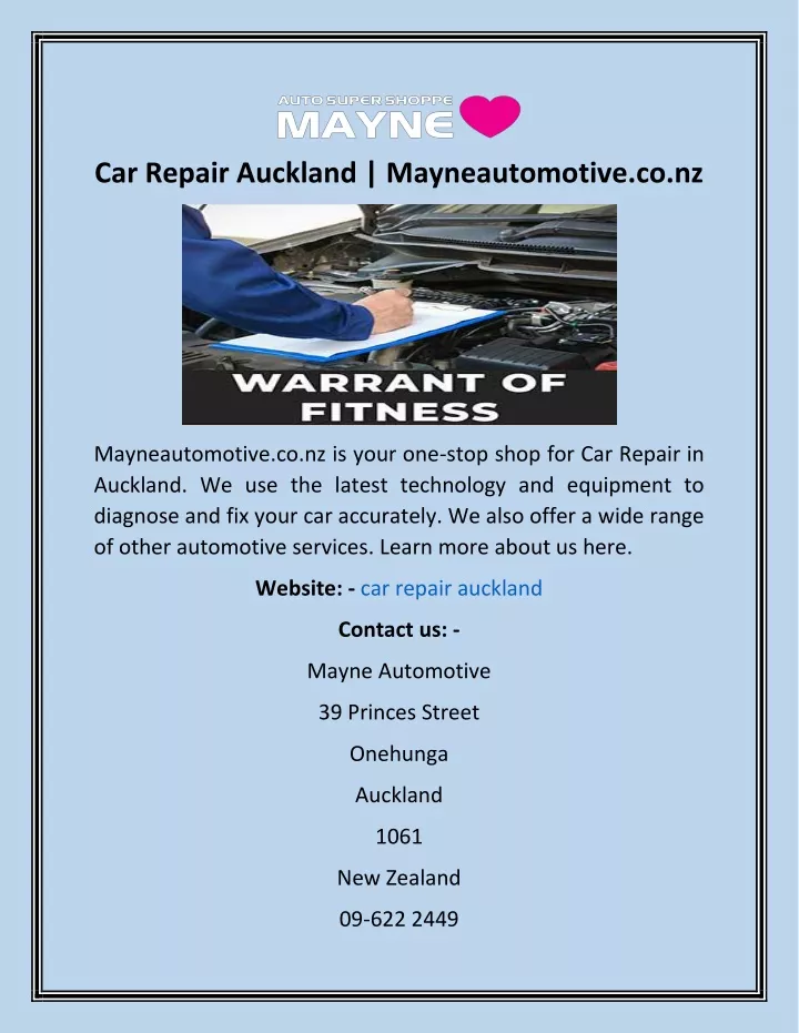 car repair auckland mayneautomotive co nz