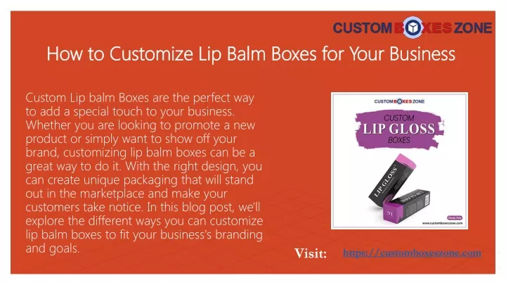 how to customize lip balm boxes for your business