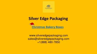 Info about Christmas Bakery Boxes