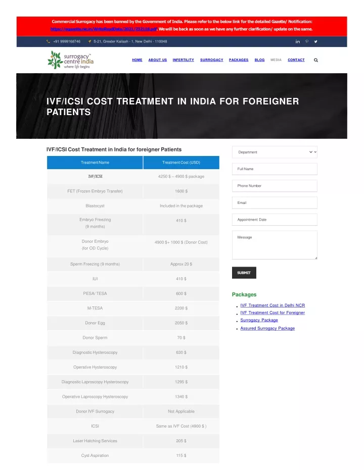 commercial surrogacy has been banned