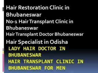 Top Hair Doctor in Bhubaneswar - Hair Doctor in Bhubaneswar by ashuskincare.com