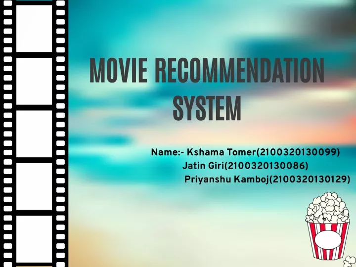 movie recommendation system