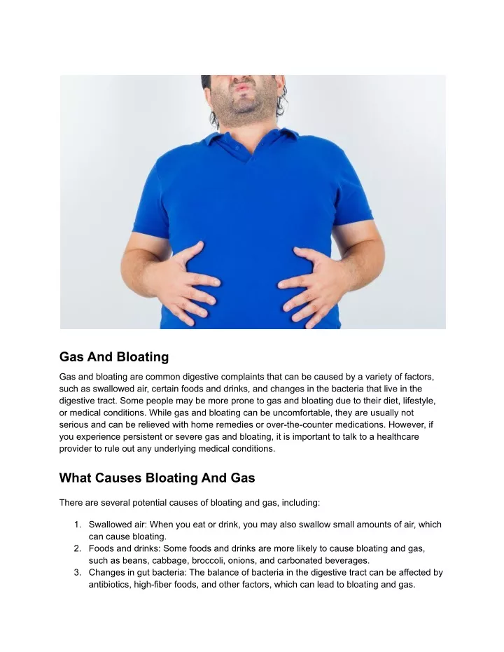 gas and bloating
