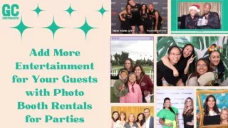 Add More Entertainment for Your Guests with Photo Booth Rentals for Parties