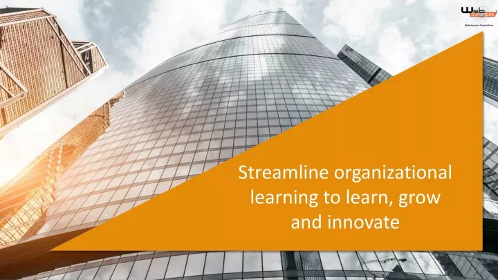 streamline organizational learning to learn grow