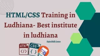 html css training in ludhiana best institute