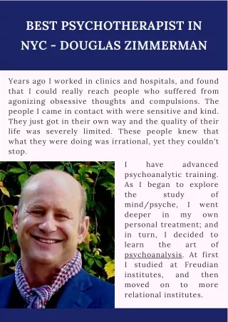 Best Psychotherapist in NYC - Douglas Zimmerman