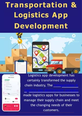 Transportation & Logistics App Development Company