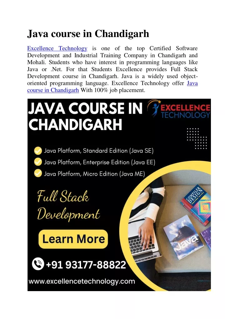 java course in chandigarh
