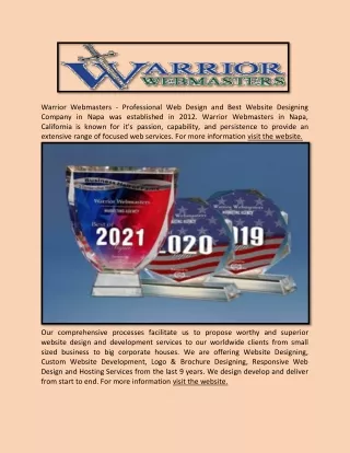 warrior webmasters professional web design