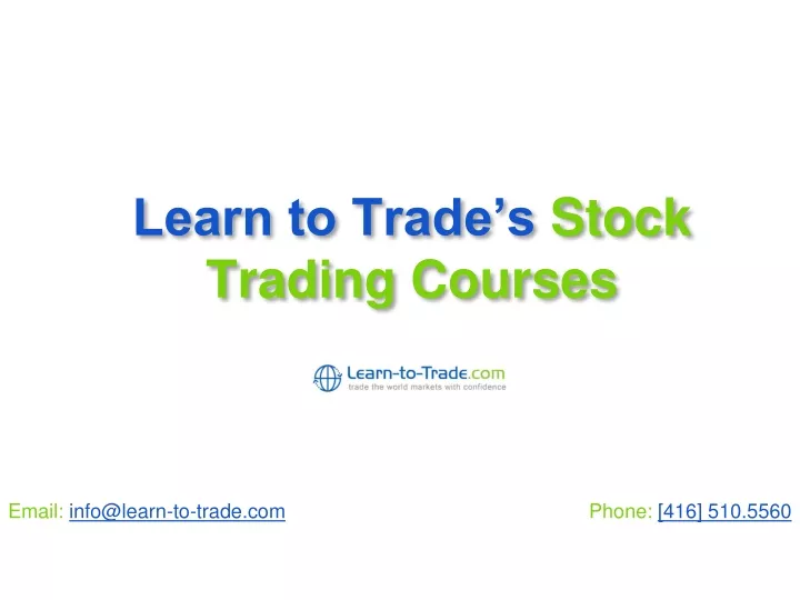 learn to trade s stock trading courses