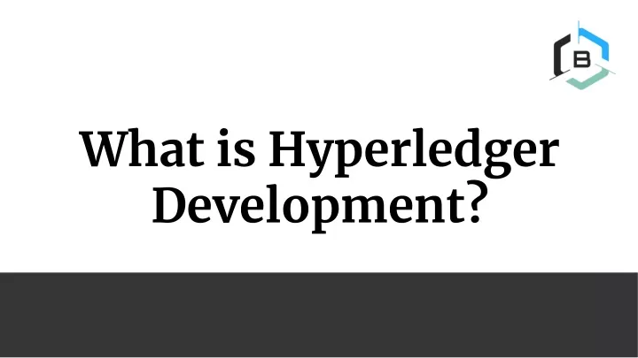 what is hyperledger development