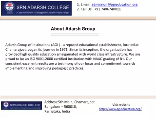 1 email admission@agieducation org 2 call