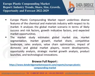 europe plastic compounding market report industry