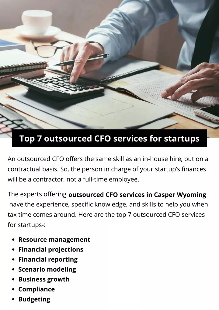 top 7 outsourced cfo services for startups