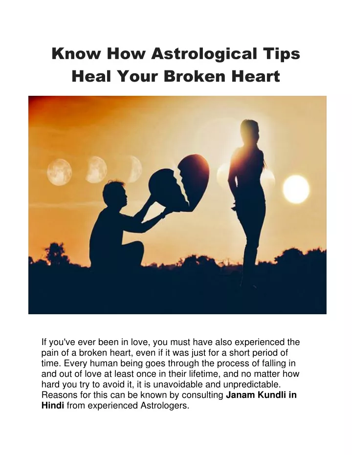 know how astrological tips heal your broken heart