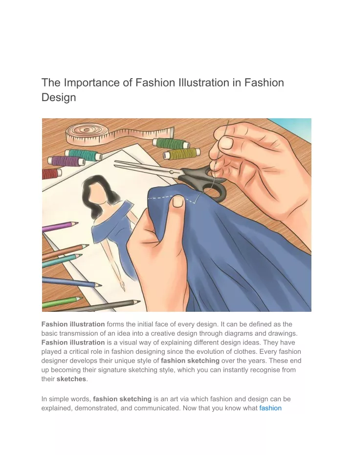 the importance of fashion illustration in fashion