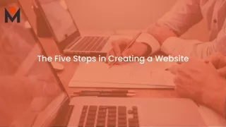 What are the steps in creating a website?