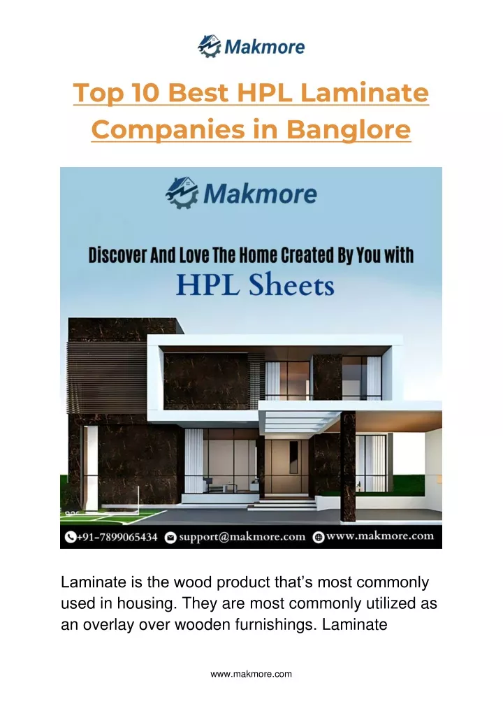 top 10 best hpl laminate companies in banglore