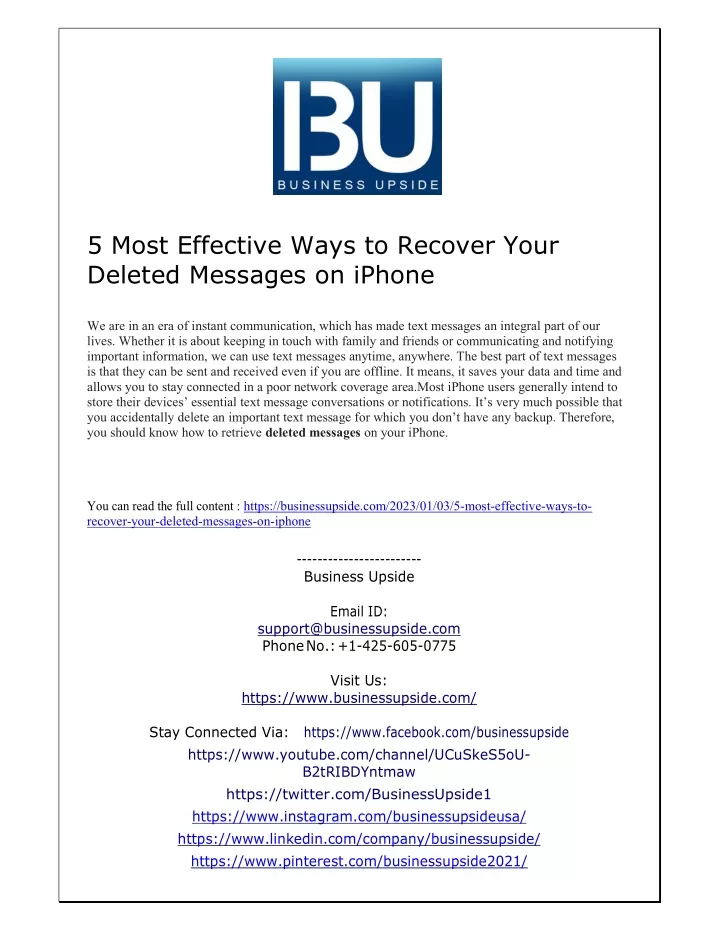 5 most effective ways to recover your deleted