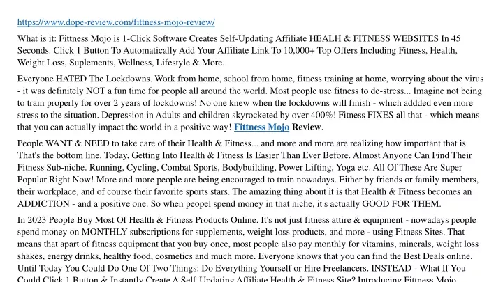 https www dope review com fittness mojo review