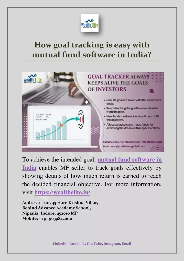 how goal tracking is easy with mutual fund