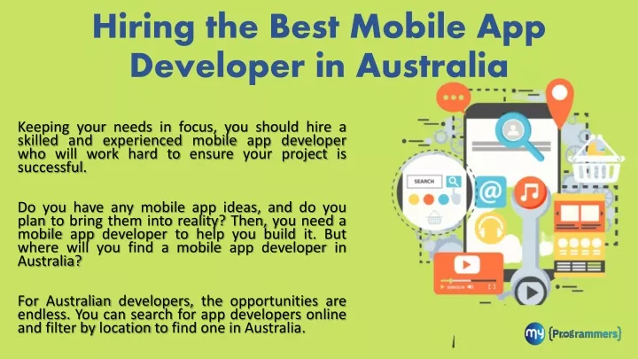 hiring the best mobile app developer in australia