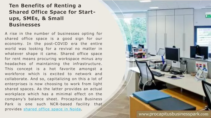 ten benefits of renting a shared office space for start ups smes small businesses
