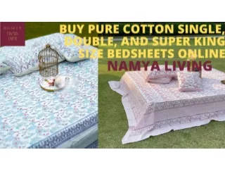 Pure cotton double bedsheet