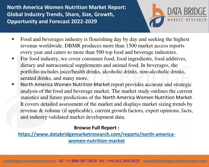 north america women nutrition market report