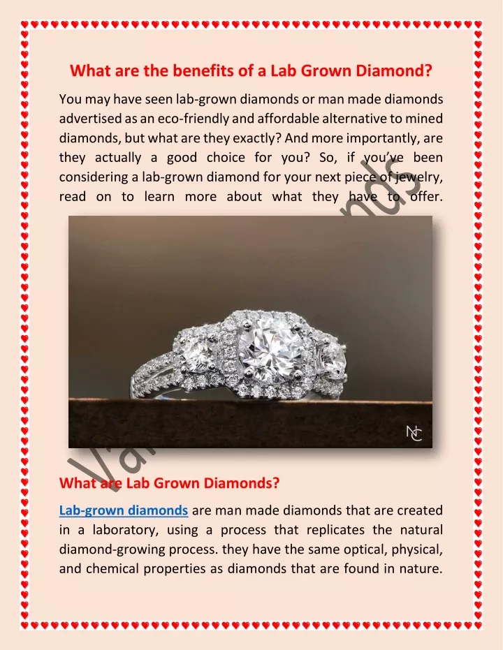 what are the benefits of a lab grown diamond