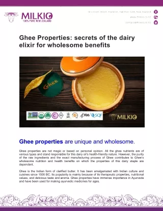 ghee properties secrets of the dairy elixir