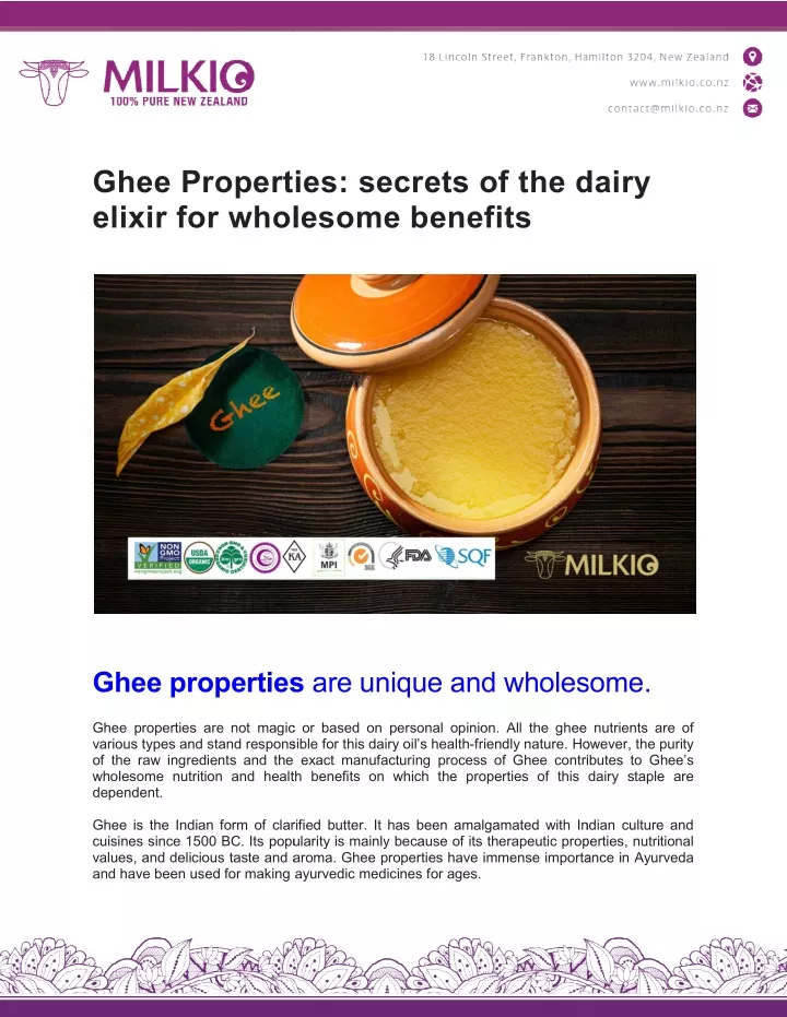 ghee properties secrets of the dairy elixir