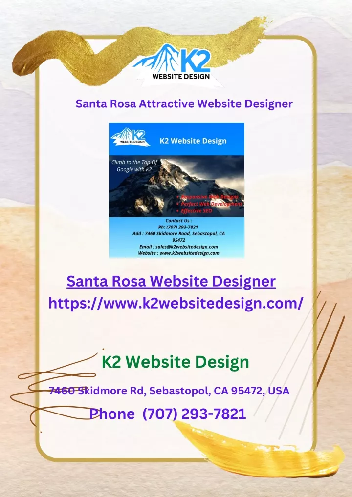 santa rosa attractive website designer