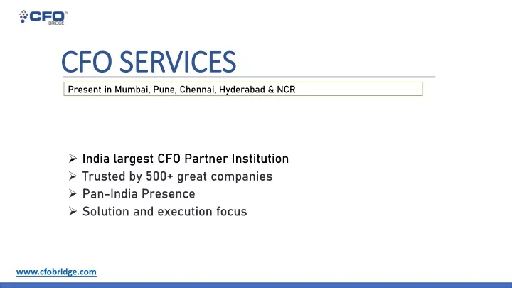 cfo services cfo services present in mumbai pune