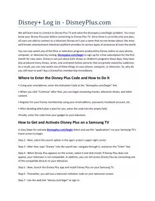 Disney  Log in - DisneyPlus.com