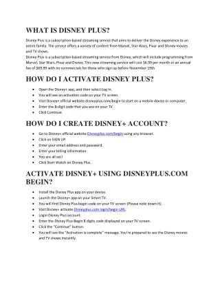 what is disney plus