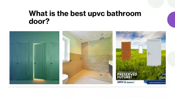 what is the best upvc bathroom door