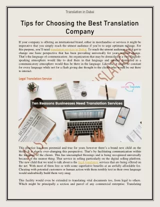 translation in dubai
