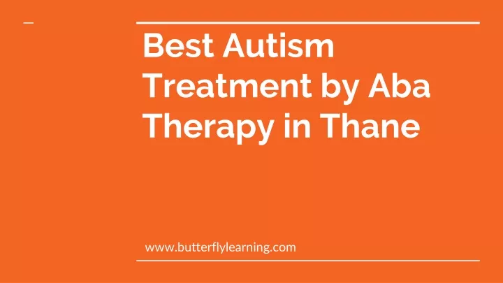 best autism treatment by aba therapy in thane