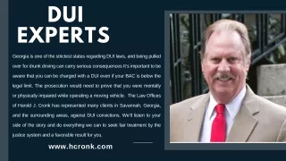 DUI Experts -  Law Offices of Harold J. Cronk