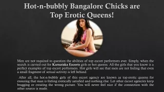 Hot-n-bubbly Bangalore Chicks are Top Erotic Queens!