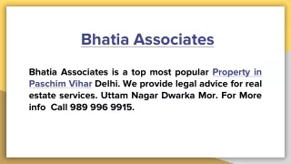 Advantages of Property in Paschim Vihar Delhi for Sale