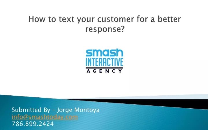how to text your customer for a better response