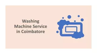 washing machine service in coimbatore