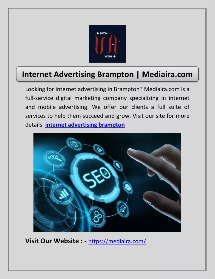 internet advertising brampton mediaira com