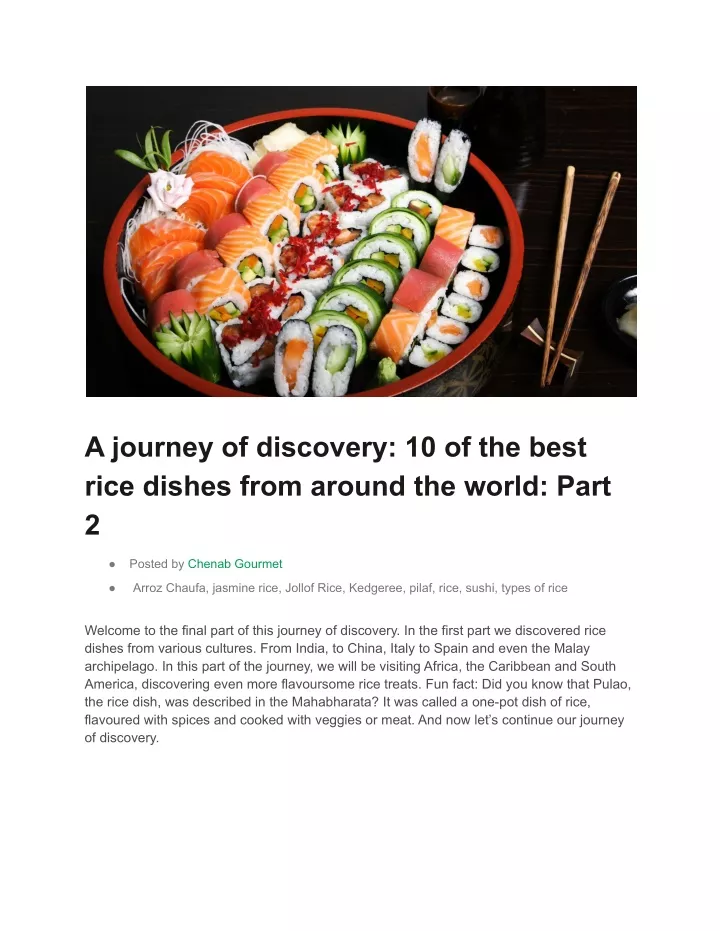 culinary chronicles a journey of discovery
