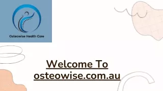 Get Hillside Osteopathy in Sydenham